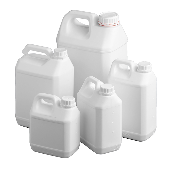 Jerrycan fluorid. 2 l PE-HD white